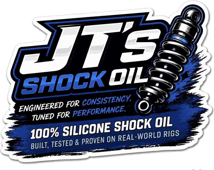 3" laminated JT's Shock Oil sticker